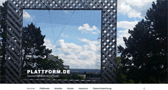 Desktop Screenshot of plattform.de