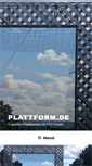 Mobile Screenshot of plattform.de