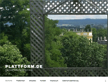 Tablet Screenshot of plattform.de